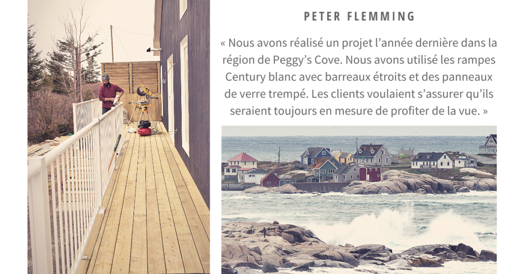 Peter Flemming - projet de terrasse l’année dernière dans la région de Peggy’s Cove